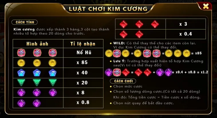 Trò Chơi Nổ Hũ Kim Cương SP666 Săn Hũ Triệu Xu Cực Đã